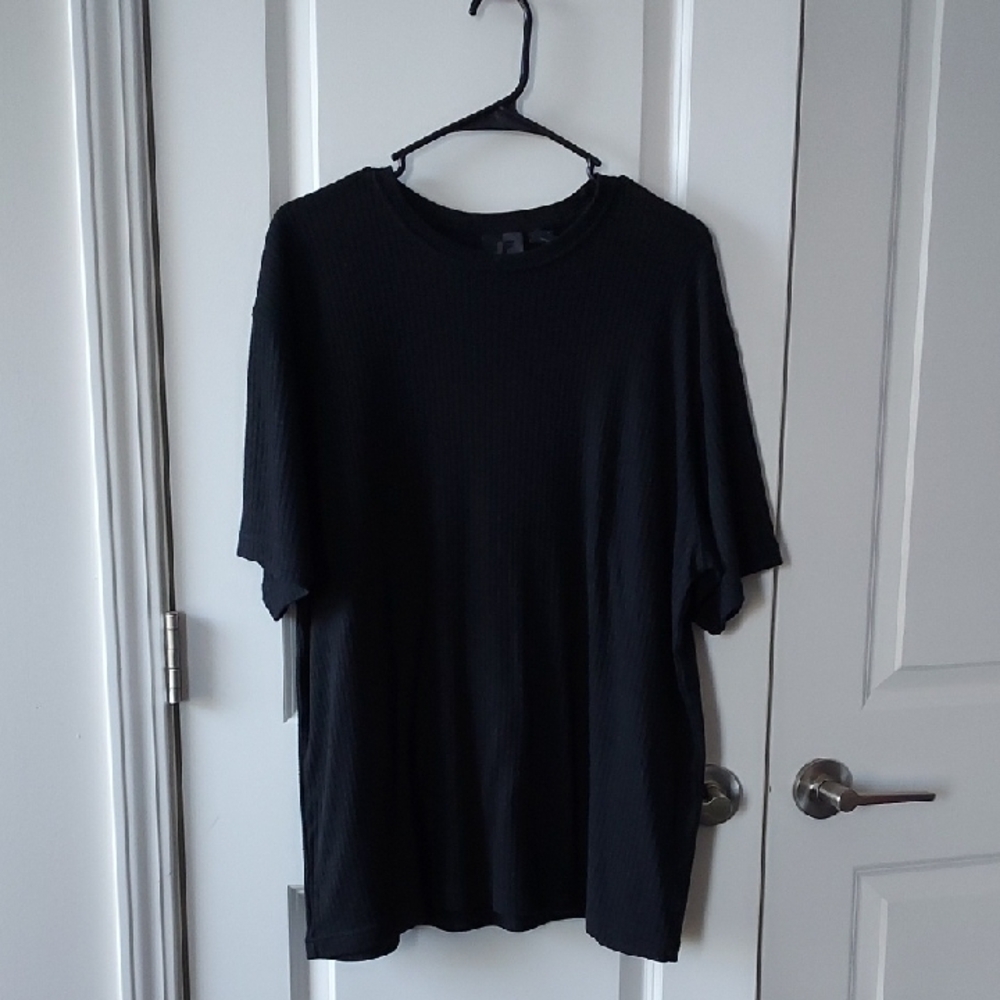 JF J.Ferrar Men's Black Short Sleeve Tee Xl